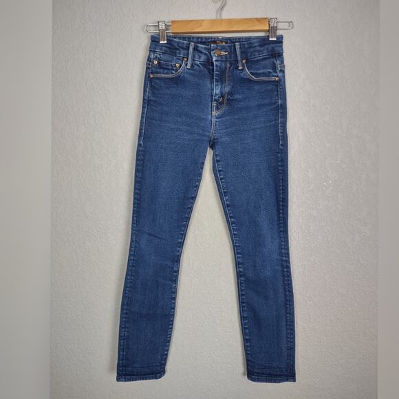 MOTHER The High Waisted Looker Crop Skinny Leg Jeans in Hot Rod Size 24 - Picture 2 of 16